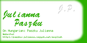 julianna paszku business card